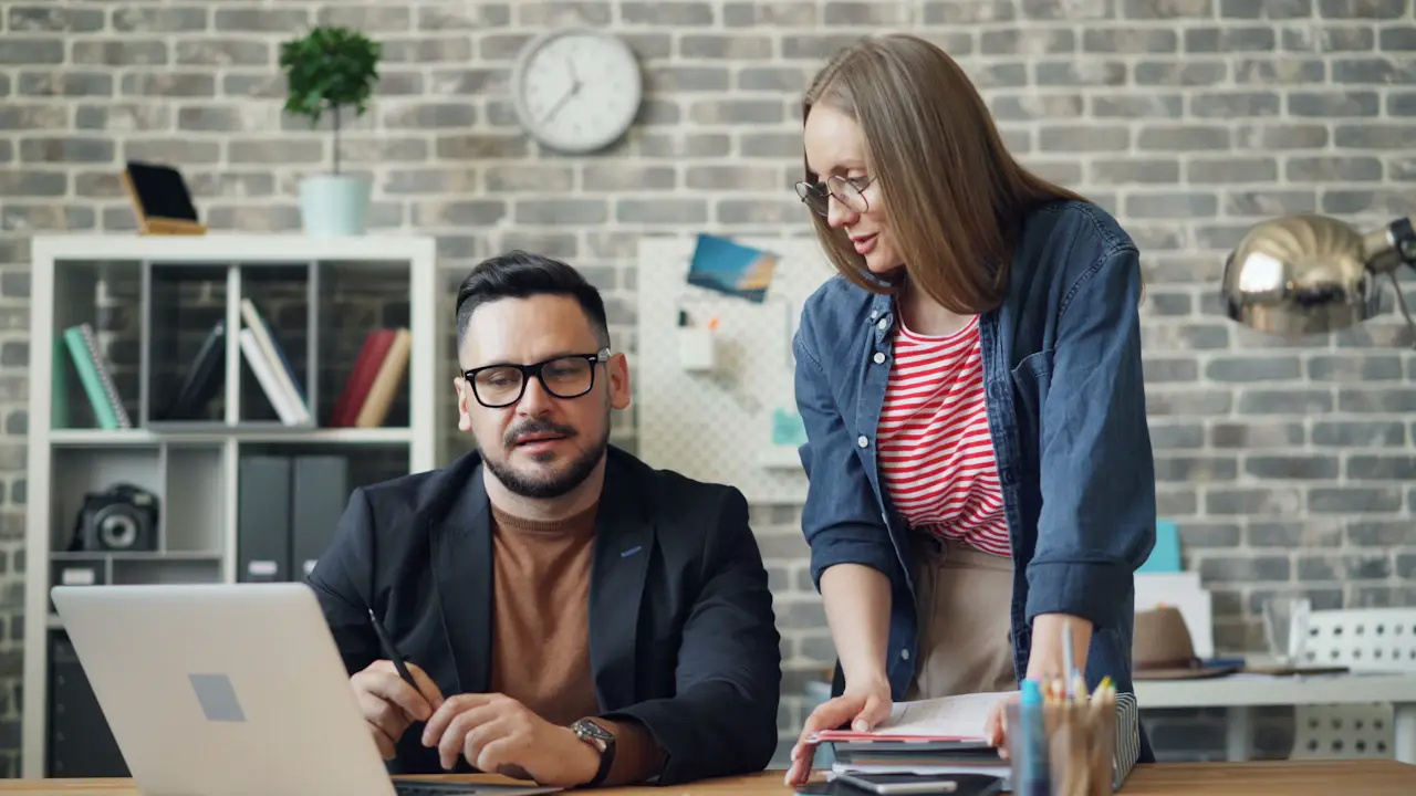 A one-on-one mentorship session